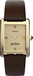 Timex Orologio da donna Harry Potter x Hailey Hogwarts 24 mm - marrone due pezzi quadrante champagne a sgancio rapido cassa color oro