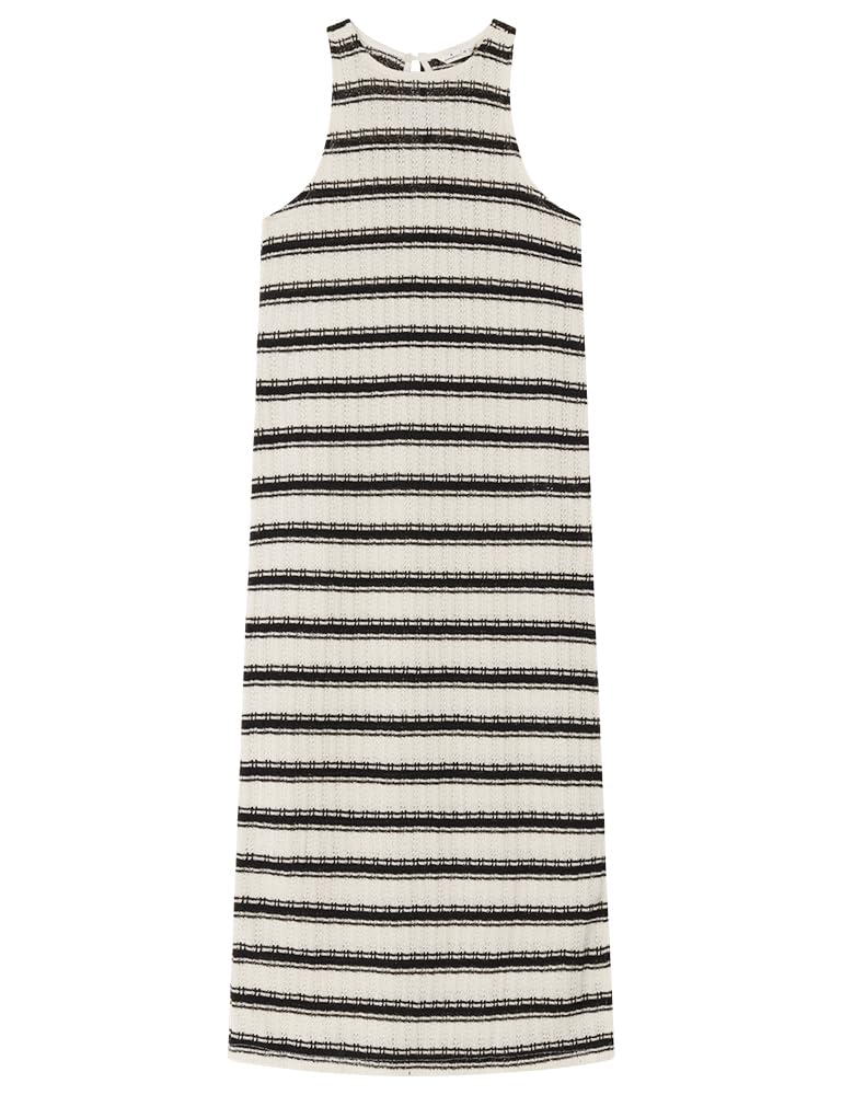 Springfield FrqsDress Structure Stripes Casual Dress Women (Pack of 1)