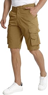 Match, pantaloni corti da uomo, S3612 S3612 Khaki XX-Large