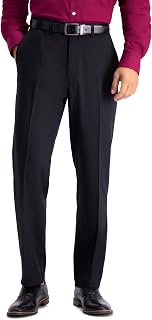 Haggar Cool Right Performance Flex Solid Classic Fit Flat Front Pant-reg. and Big & Tall - Men's Casual Pants