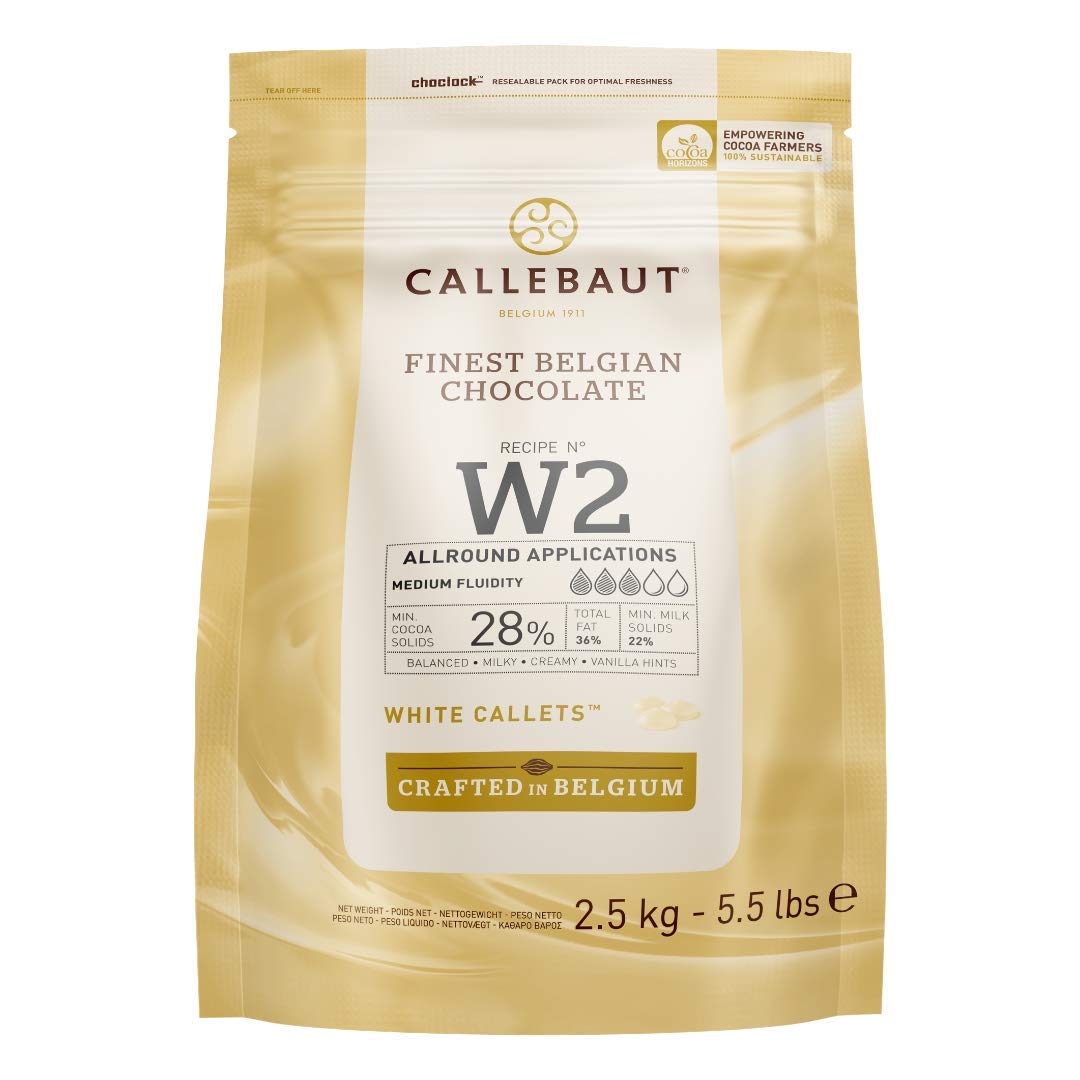 Callebaut W2NV 28% "Select" White Chocolate Easymelt Chips (Callets) (1 x 2.5 kg