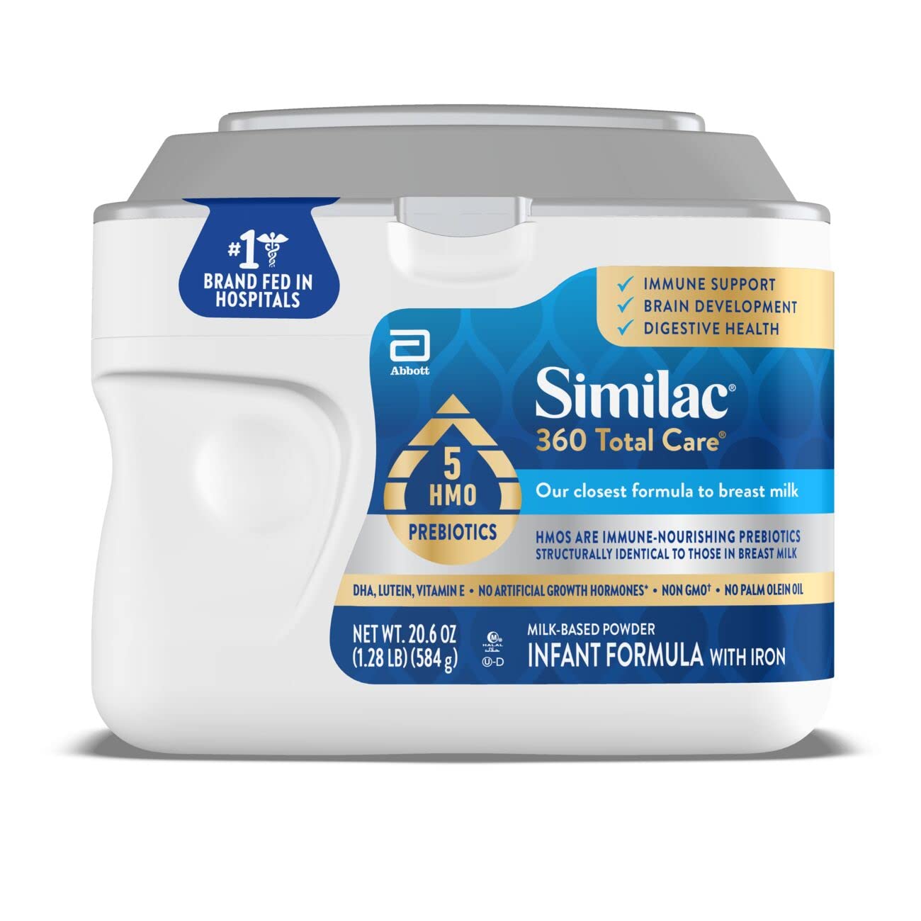 Similac 360 Total Care Baby Formula Powder, Exclusive 5 Prebiotic Blend | Infant