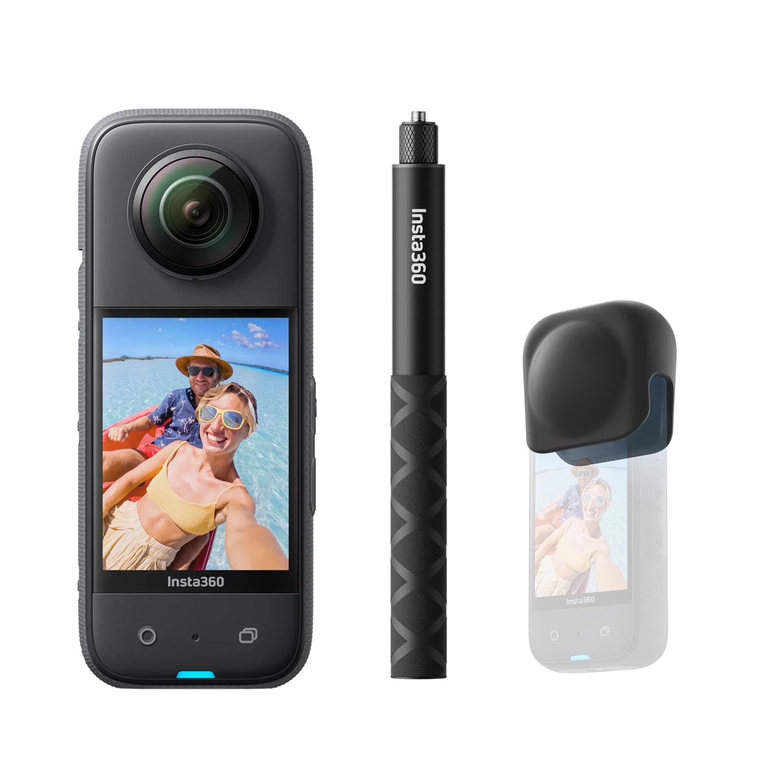Insta360 X3 Get-Set Bundle - 360 Action Camera with 5.7K 360 Active HDR Video, 4