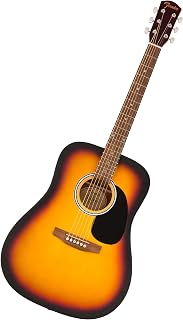 Fender FA-25 Dreadnought Acoustic Guitar, Beginner Guitar, 2-Color Sunburst | Acoustic guitar for beginners, 2-year warranty, "C"-shaped neck