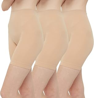 INNERSY Women's Cycling Shorts Under Dress Skirt Anti Chafing Pack of 3