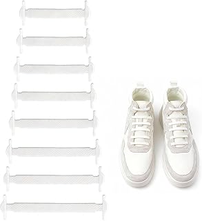 No Tie Shoelaces for Adults Stretch Silicone Elastic No Tie Shoelaces 16 Pcs for Sneakers, Daily Wear, Sports