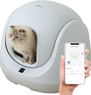 [OFT] Automatic Cat Toilet Catlink SCOOPER SE Lite Main Unit, Smartphone App Management, Bluetooth Equipped, Quiet Design