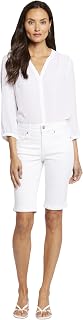 NYDJ Womens Briella Roll Cuff Jean Shorts | Long Slimming Denim ShortsDenim Shorts