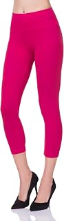 FUTURO FASHION® - Sports cropped leggings - high waist/tummy control panel - LWP34, Royal Blue