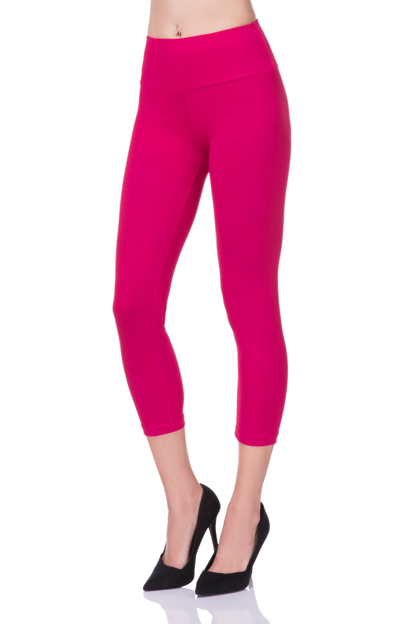 FUTURO FASHION® - Sports cropped leggings - high waist/tummy control panel - LWP
