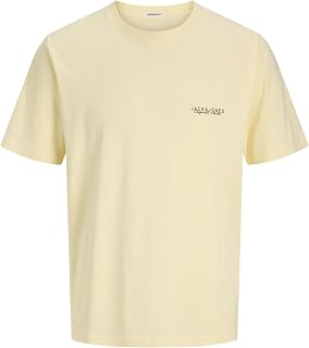 JACK & JONES Men's Jorcanggu Slub Element Back Tee Ss Cn