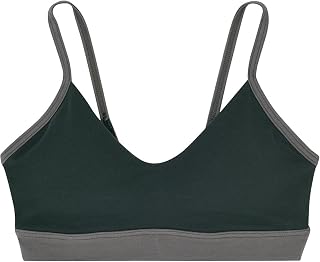 une nana cool LB1073 Wireless Bra, Cotton Blend, Natural Silhouette, Color Blocking, Wireless Bra