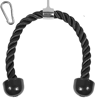 Yes4All Tricep Rope - Exercise Machine Attachment Press Down - 27" Rope Length