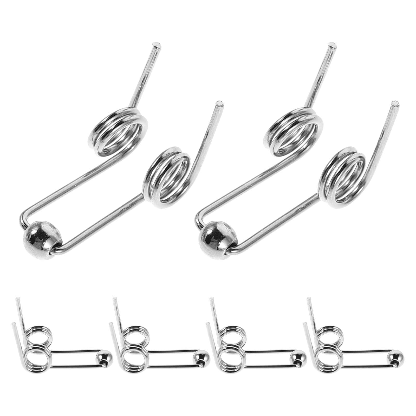 FRCOLOR 6 Pcs Torsion Spring Replacement for Curling Rods Metal Curling Iron Rod