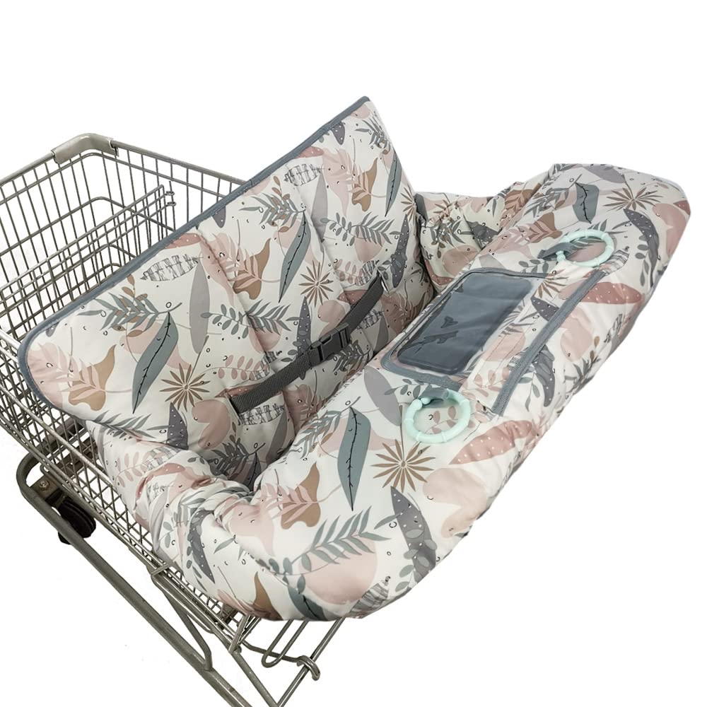 Shopping Cart Cover for Baby, 2 in 1 High Chair Cover for Restaurant seat &amp; 