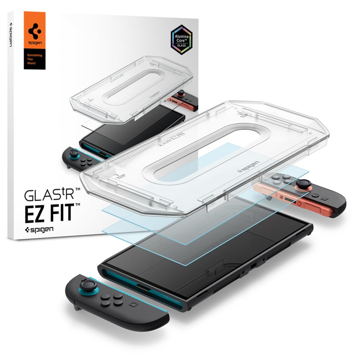 Spigen GlasTR EZ FIT Screen Protector for Nintendo Switch 2 [2 Pack] | AluminaCo