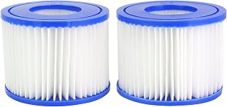 Mallez Hot Tub Filter, Replacement Filter Cartridge for Bestway Filter Size VI, for All Lay-Z-Spa Models - Paris Miami Vegas Monaco Palm Spring Cancun Helsinki etc.