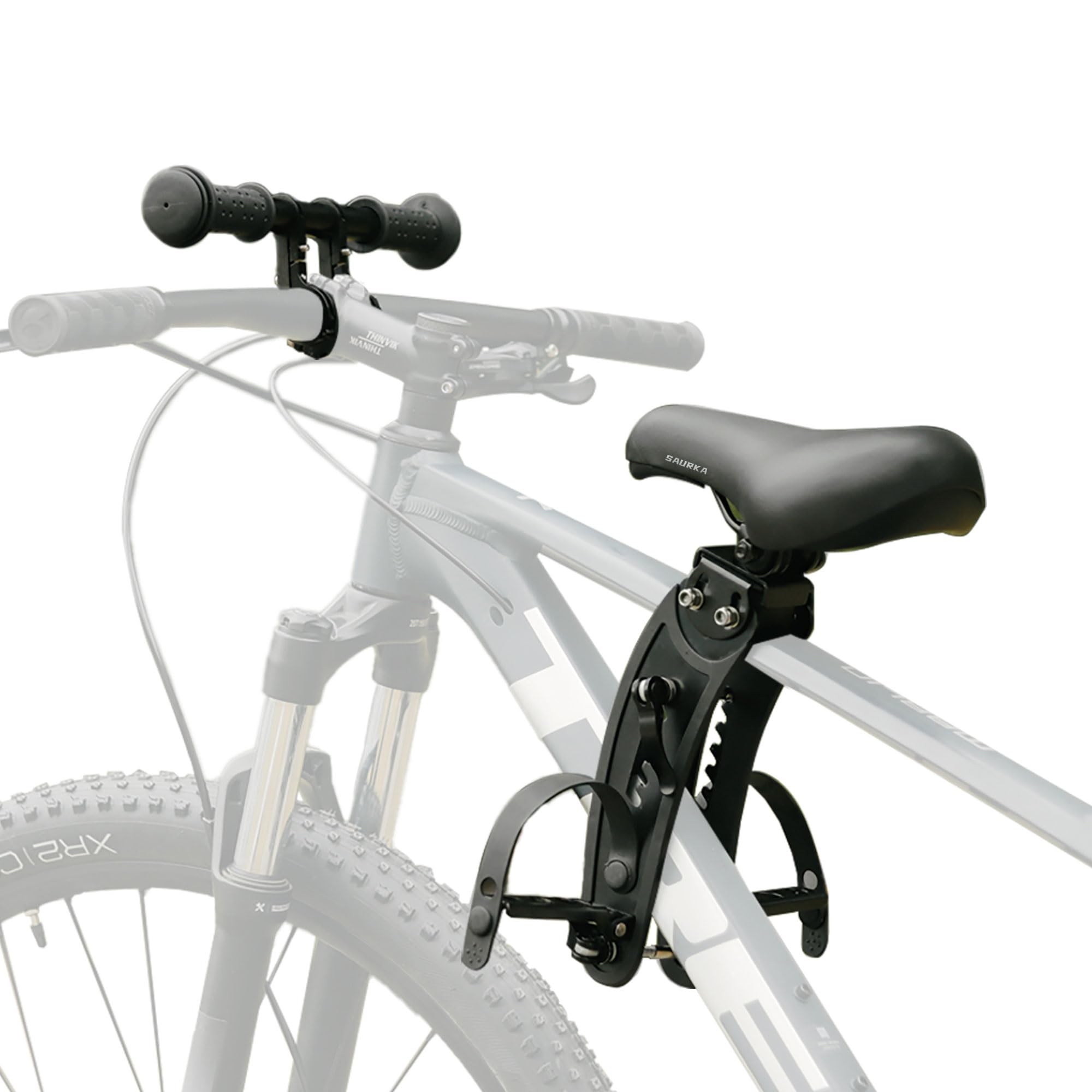saurka Kid Bike Seat Front Mounted and Handlebar for Mountain Bike Parent-Child 