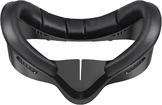 Face Cover Pad for Meta/Oculus Quest 3S, Sweatproof PU Leather Facial Interface, Soft Face Cushion Pad - Meta Quest 3S VR Accessories, Lightweight, Breathable, Ergonomical Design