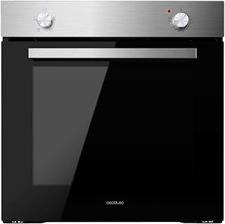 Cecotec Four Encastrable Bolero Hexa C126000 Inox A. 2800 W, capacité de 77 L, 4 fonctions, Steam Assist, Steam EasyClean, Cooling Fan, Triple Vitrage, Classe Énergétique A, Lumière intérieure.