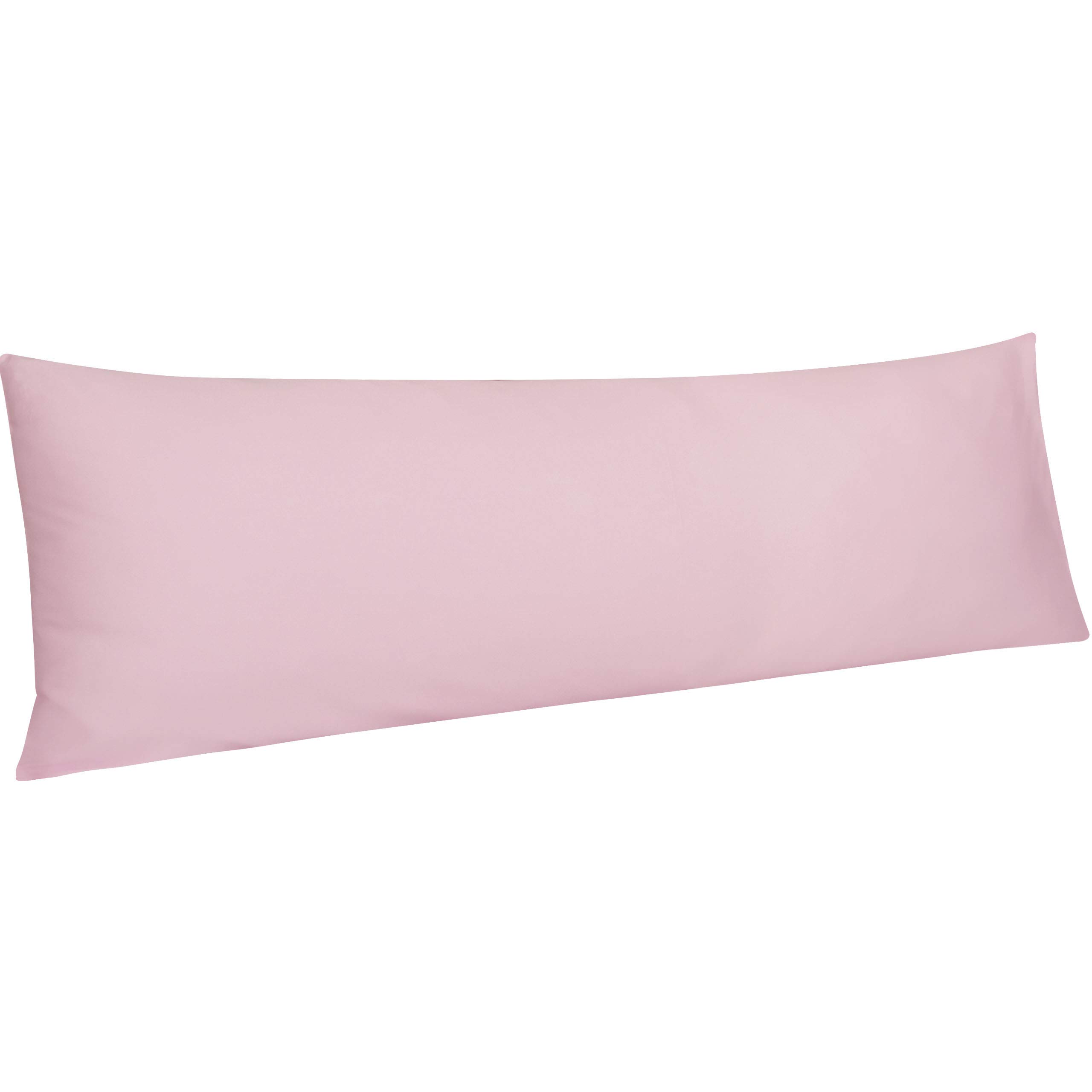 NTBAY Body Egyptian Cotton Sateen Pillowcases, Set of 1, Pink