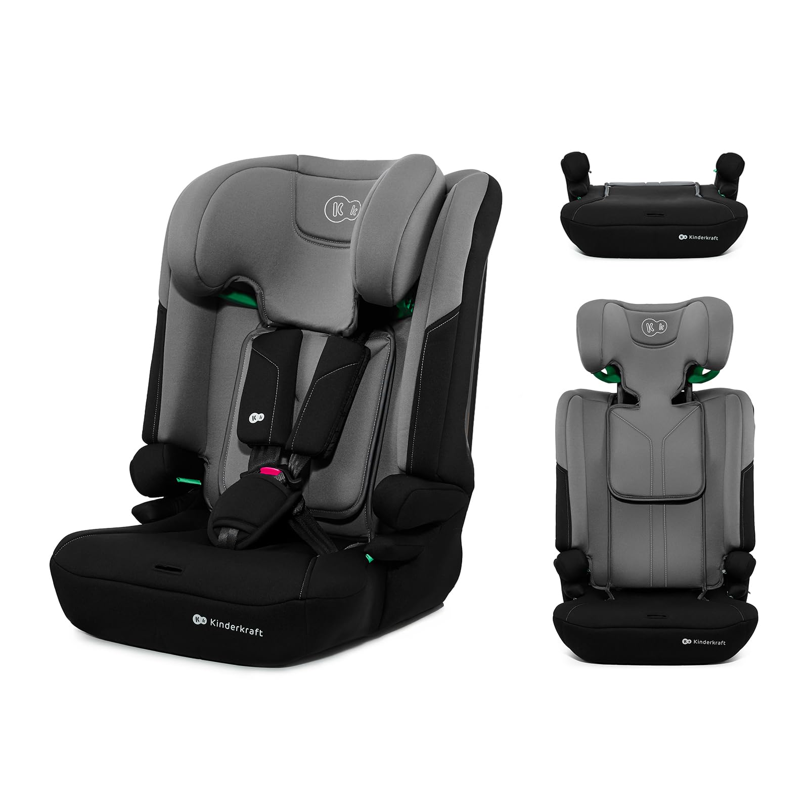 Kinderkraft I-Comfy, Car seat, for Kids, Regulations (76-150cm), Adjustible back