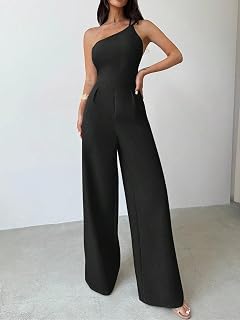 Women's Summer Sleeveless Elegant Straight Long Pants Jumpsuit Rompers