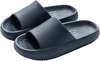 Cloud Slides For Women Flip Flops Men Bathroom Slippers Shower Shoes Anti Slip Cushioned Pillow Light Soft Ladies Sandals Unisex Adults Size 4-10