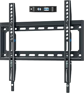 Mounting Dream Fixed TV Wall Bracket for 26-60" TV Max VESA 400x400mm 45kg | Ultra Slim TV Bracket, 28mm Low Profile TV Wall Mount, Fischer Wall Plugs Included