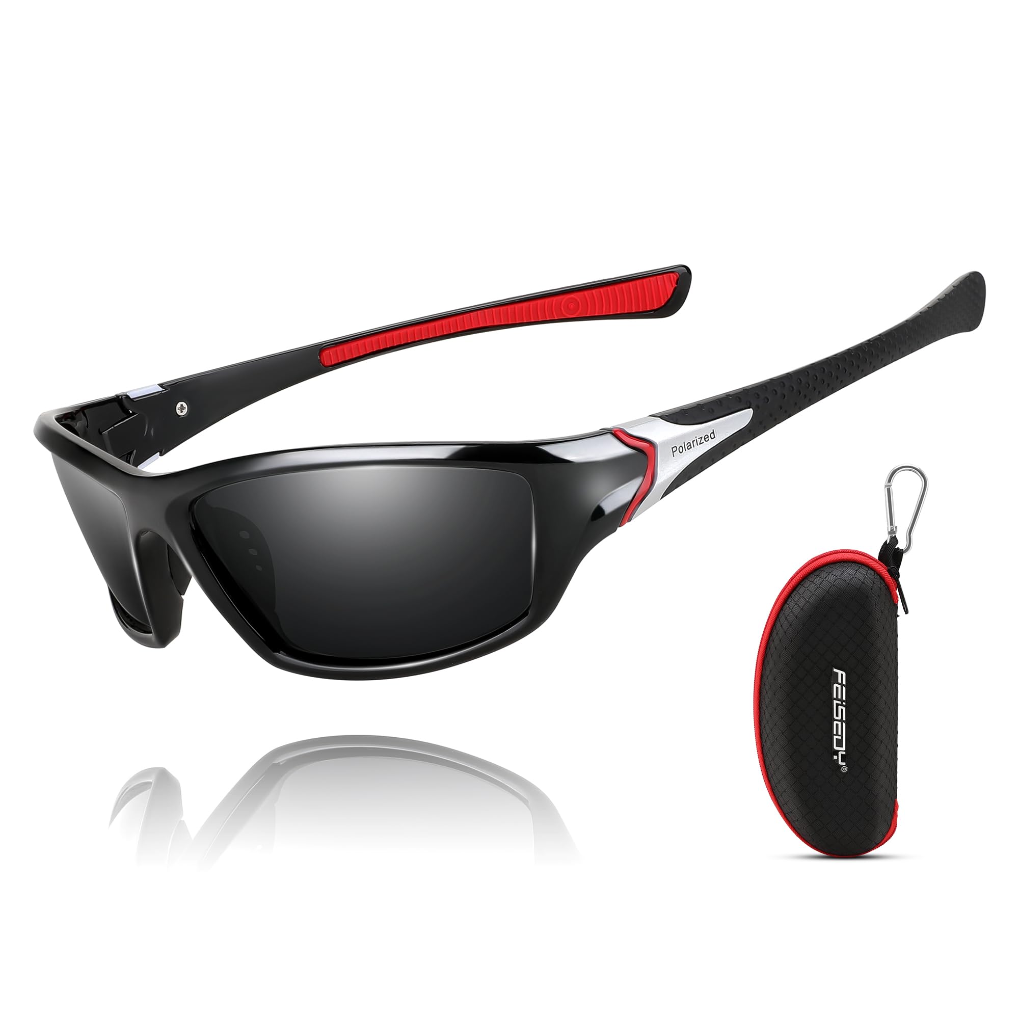 FEISEDY Classic Men Polarized Sports Sunglasses Night Driving Yellow Lenses Cycl