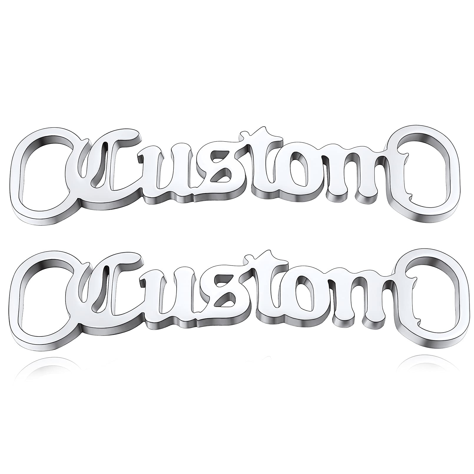 Custom4U Personalized Names Shoe Laces Buckles Ornaments Decorative Brooches for