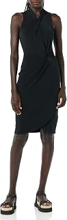 Amazon Essentials Women's Sleeveless Crossover Neck Cross Neck Dress