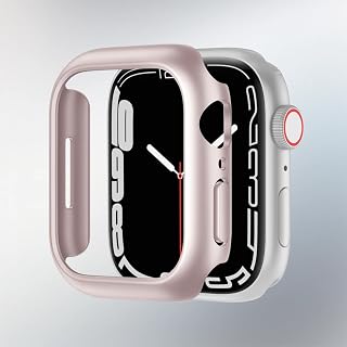 [Screen Protector Not Included] Ultra Slim Shockproof Protective Case Cover for Apple Watch Series 10 (46mm 42mm) Compatible with Accessories in Sizes 40 41 44 45mm (40mm, Pink