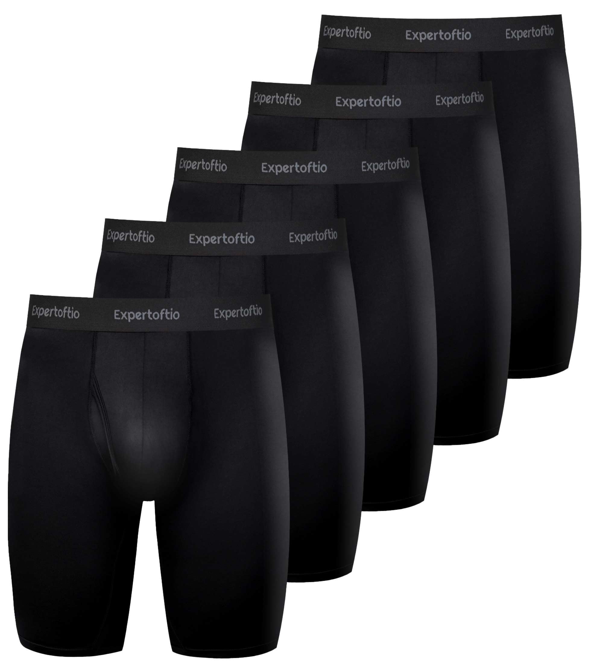 Men's Underwear 9 Inch Long Leg Boxer Briefs for Men, Performance, Moisture Wick