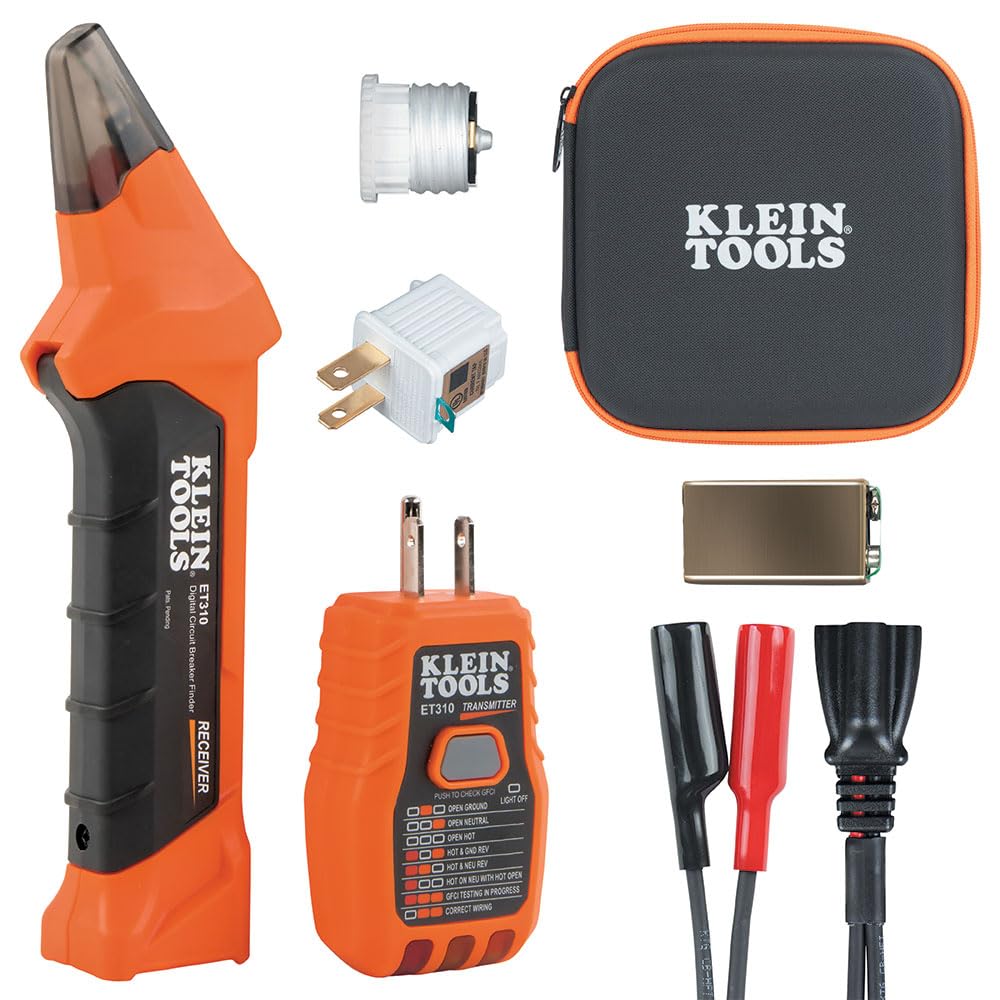 Klein Tools ET310KIT AC Circuit Breaker Finder Kit | Electric Tester, GFCI Teste