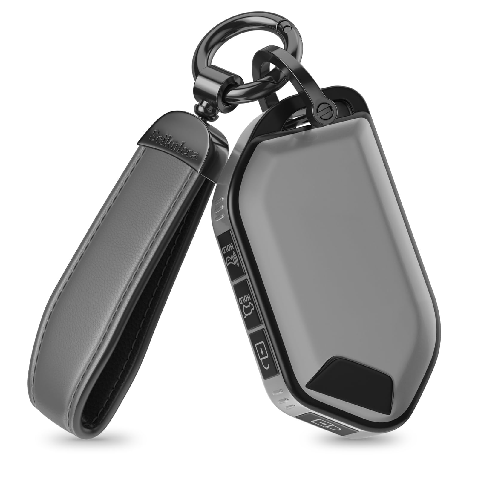 for Kia Key Fob Cover - Matte TPU Key Fob Cover with Leather Keychain | for Tell