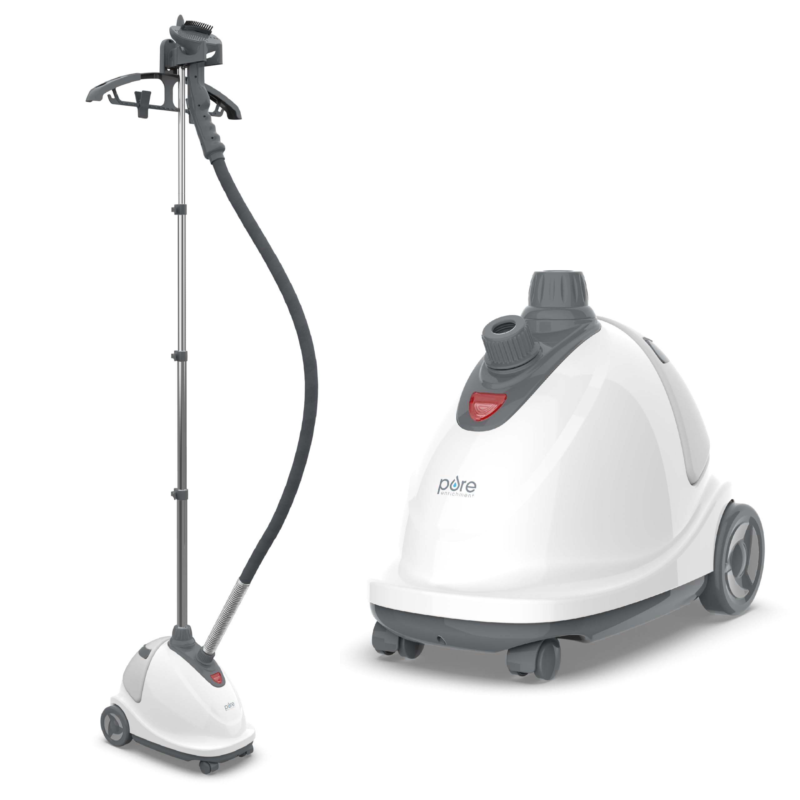 Pure Enrichment PureSteam XL Standing Fabric Steamer - Professional Wrinkle Remo
