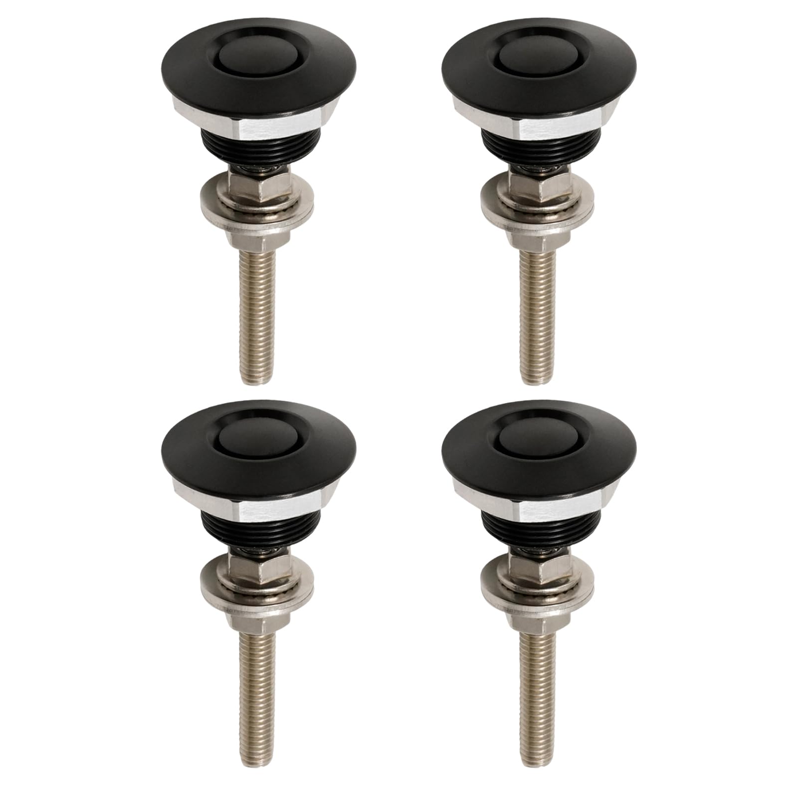 Vkinman 4Pcs 30mm (1.18 inch) Universal Auto Vehicle Quick Release Latch, Mini H