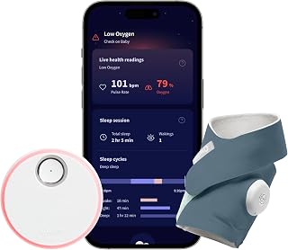 Owlet Dream Sock Smart Baby Monitor, Better Sleep for Baby & You | FDA-Cleared Monitor, Tracks Pulse Rate & Oxygen With Real-Time Alerts, Predicts Sleep Patterns, New Parent Essential