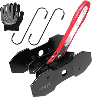 BCJCLTS Brake Tools, Brake Caliper Compression Tool, Brake Caliper Tool | Caliper Piston Compressor Tool with 2 Heavy-Duty Caliper Hooks, Car Disc Brake Repair (large size red)