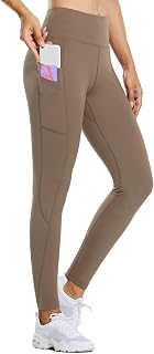 BALEAF Women's Running Pants, Long Pants, High Waist, Water Resistant, Leggings with Pockets