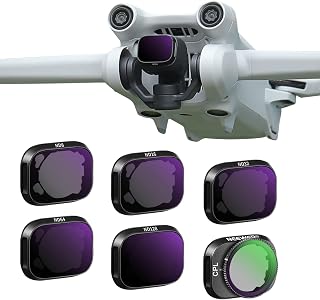 NEEWER ND Filter Set Compatible with DJI Mini 3 / Mini 3 Pro, 6 Pack | CPL, ND8, ND16, ND32, ND64, ND128, Neutral Density Filter, Drone Camera Accessories, for Video, Photography