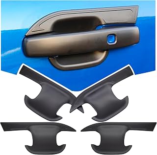 JHCHAN Door Handle Bowl Cover Set for Ford Ranger 2023-2026 Accessories | Platinum XLT XL Tremor T9 Accessories Side Door Insert Protector Trim Matte Black ABS 4PCS