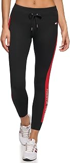 Tommy Hilfiger Womens Performance High Rise Flag Blocked LeggingLeggings