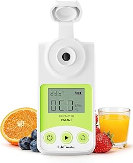 Digital Refractometer Range 0-55% Brix for Wine Making, Home Brewing, Brix Refractometer with ATC for Coffee, Juice,Fruit Brix Meter