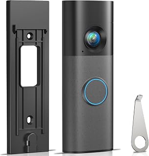 2026 No-Drill Ring Doorbell Camera Mount for New-est Gen Battery Video Doorbell(2026 Release), Adhesive Doorbell Door Mount with Strong Sticker Pad, 2 in 1 Bracket Backplate Accessories for Apartments