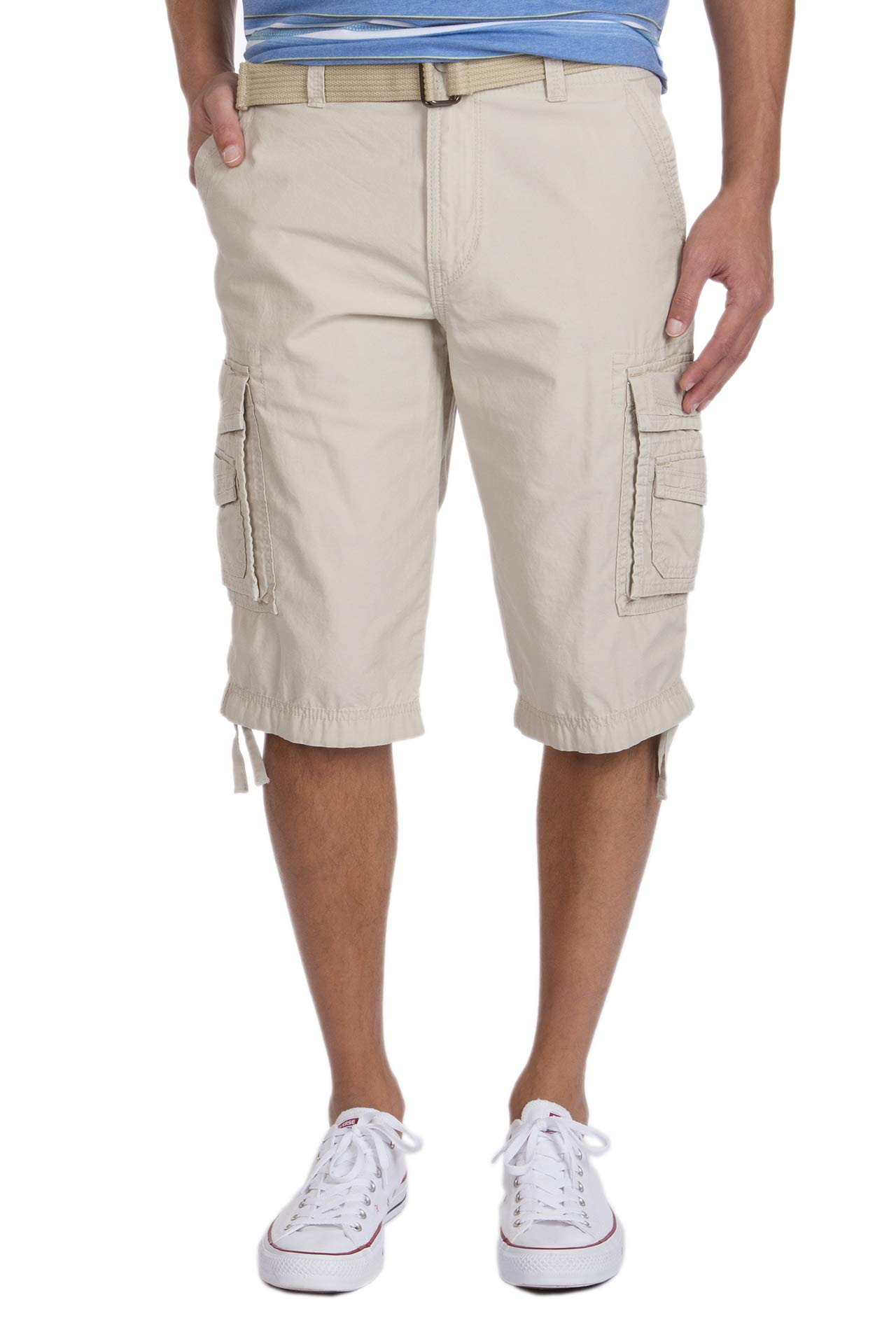 UNIONBAY Survivor Belted Cargo Short-Reg and Big & Tall Sizes Shorts Men