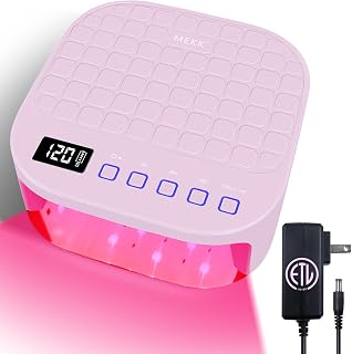 MEKK Skin-Friendly Red Light UV LED Nail Lamp,54W Professional Nail Light