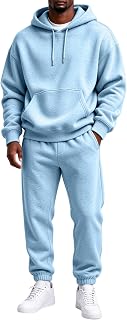 Coal2ToalPW Sweatsuits for Men Workout Jogger Set Comfort Winter | Mens Sweatsuits 2 Piece Set, Soft Essentials Track Suits, Pocket Sweatshirt, Drawstring Waist Sweatpant, Fall Winter Set