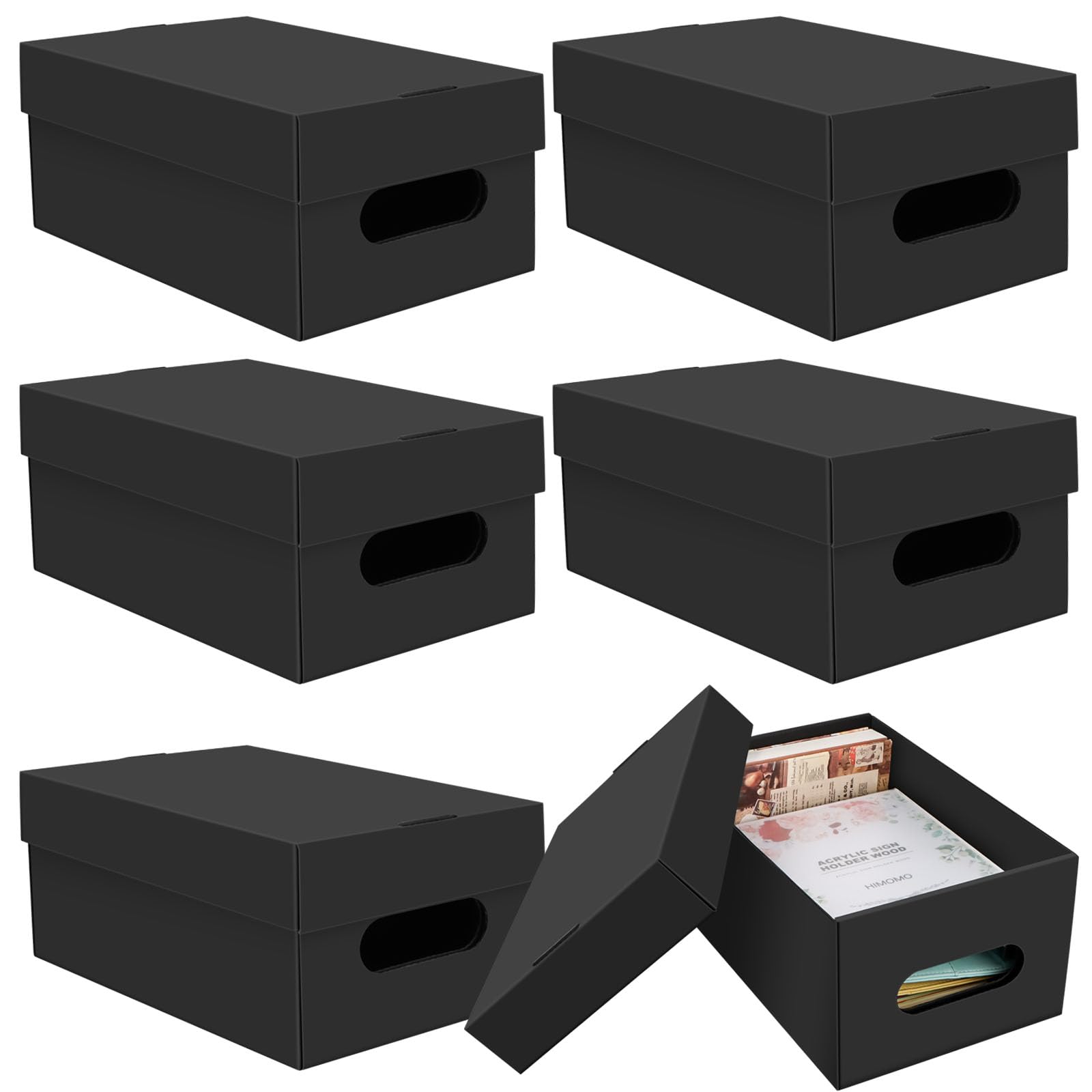 aopule 6PCS Photo Storage Box for 4"x6" Photos,10.2“ x 6.5“ x 4.7“ Picture Box S